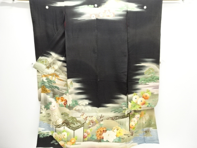 Japanese Kimono / Antique / Furisode Silk